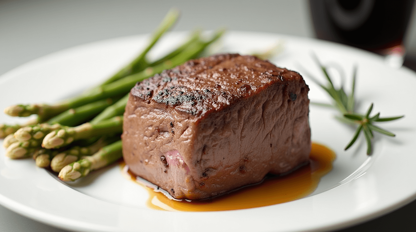 Juicy grilled baseball steak with a golden-brown sear and tender interior.