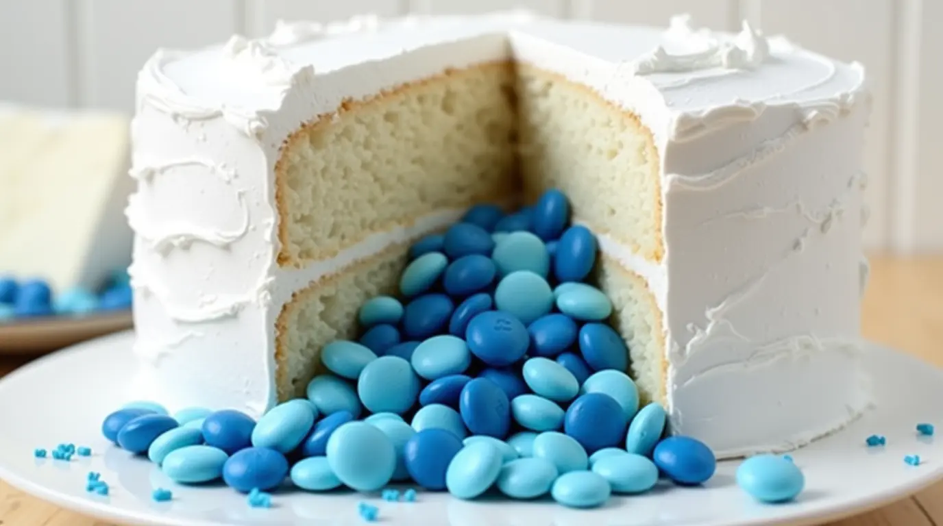 gender reveal cake